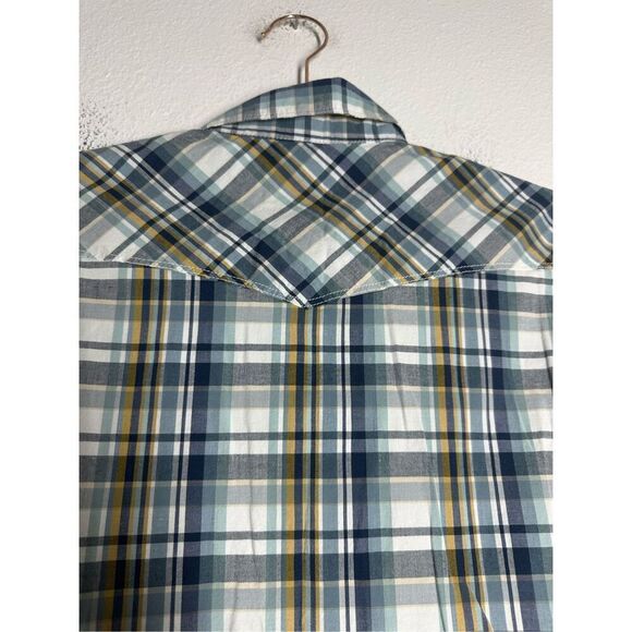 Lucky Brand Mens Saturday Stretch Western Pearl Snap Long Sleeve Shirt Size SP - Picture 5 of 14